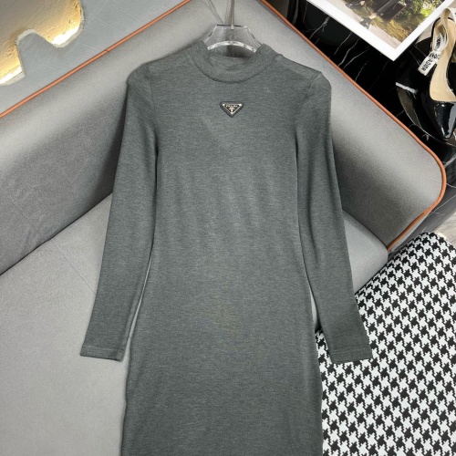 Cheap Prada Dresses Long Sleeved For Women #1156676 Replica Wholesale [$60.00 USD] [ITEM#1156676] on Replica Prada Dresses