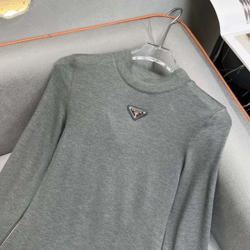 Cheap Prada Dresses Long Sleeved For Women #1156676 Replica Wholesale [$60.00 USD] [ITEM#1156676] on Replica Prada Dresses