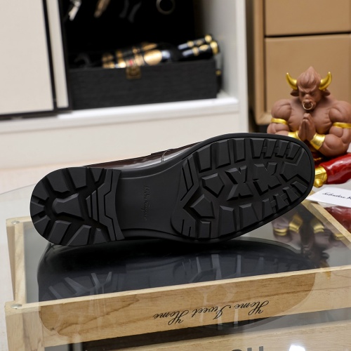 Cheap Salvatore Ferragamo Leather Shoes For Men #1156738 Replica Wholesale [$85.00 USD] [ITEM#1156738] on Replica Salvatore Ferragamo Leather Shoes