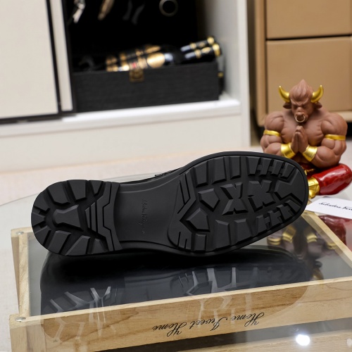 Cheap Salvatore Ferragamo Leather Shoes For Men #1156739 Replica Wholesale [$85.00 USD] [ITEM#1156739] on Replica Salvatore Ferragamo Leather Shoes