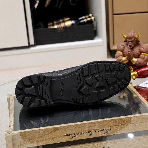 Cheap Salvatore Ferragamo Leather Shoes For Men #1156743 Replica Wholesale [$85.00 USD] [ITEM#1156743] on Replica Salvatore Ferragamo Leather Shoes