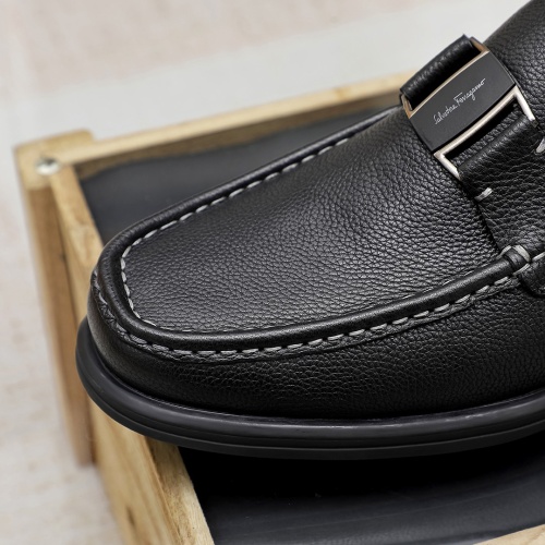 Cheap Salvatore Ferragamo Leather Shoes For Men #1156747 Replica Wholesale [$85.00 USD] [ITEM#1156747] on Replica Salvatore Ferragamo Leather Shoes