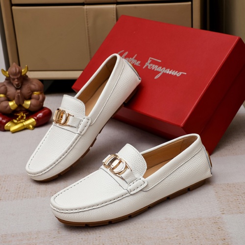 Cheap Salvatore Ferragamo Leather Shoes For Men #1156756 Replica Wholesale [$68.00 USD] [ITEM#1156756] on Replica Salvatore Ferragamo Leather Shoes