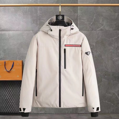 Cheap Prada Down Feather Coat Long Sleeved For Men #1157622 Replica Wholesale [$160.00 USD] [ITEM#1157622] on Replica Prada Down Feather Coat