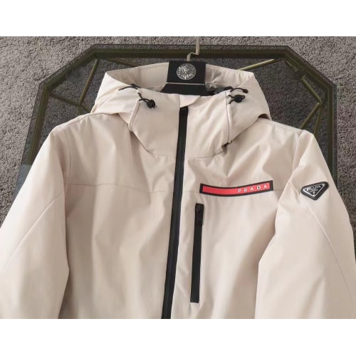Cheap Prada Down Feather Coat Long Sleeved For Men #1157622 Replica Wholesale [$160.00 USD] [ITEM#1157622] on Replica Prada Down Feather Coat