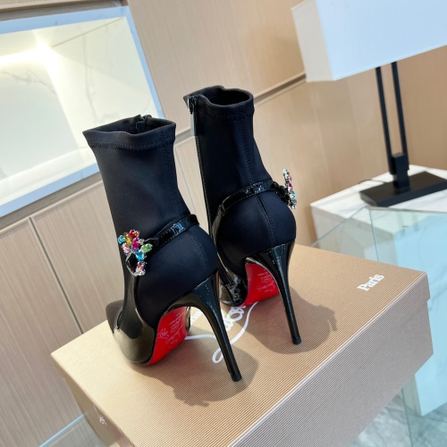 Cheap Christian Louboutin Boots For Women #1157810 Replica Wholesale [$125.00 USD] [ITEM#1157810] on Replica Christian Louboutin Boots