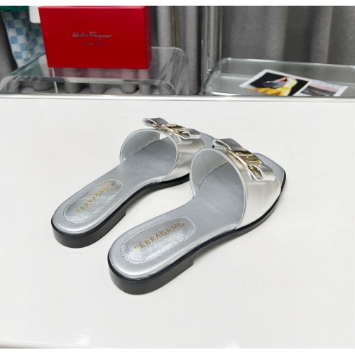Cheap Salvatore Ferragamo Slippers For Women #1157909 Replica Wholesale [$82.00 USD] [ITEM#1157909] on Replica Salvatore Ferragamo Slippers
