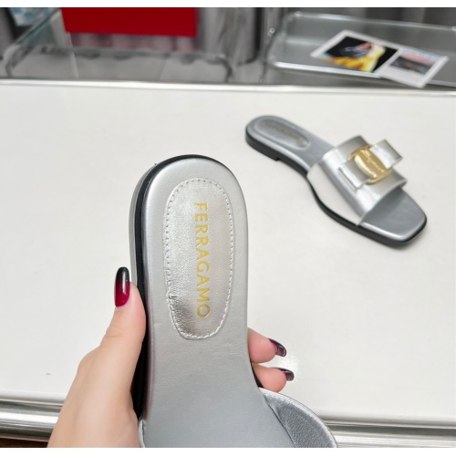 Cheap Salvatore Ferragamo Slippers For Women #1157909 Replica Wholesale [$82.00 USD] [ITEM#1157909] on Replica Salvatore Ferragamo Slippers