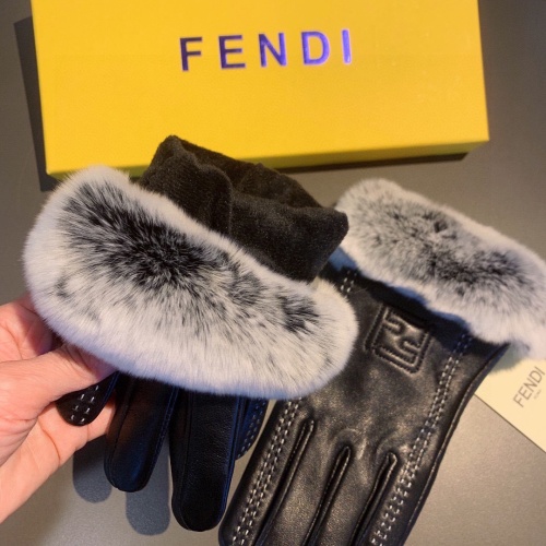 Cheap Fendi Gloves For Women #1157945 Replica Wholesale [$42.00 USD] [ITEM#1157945] on Replica Fendi Gloves