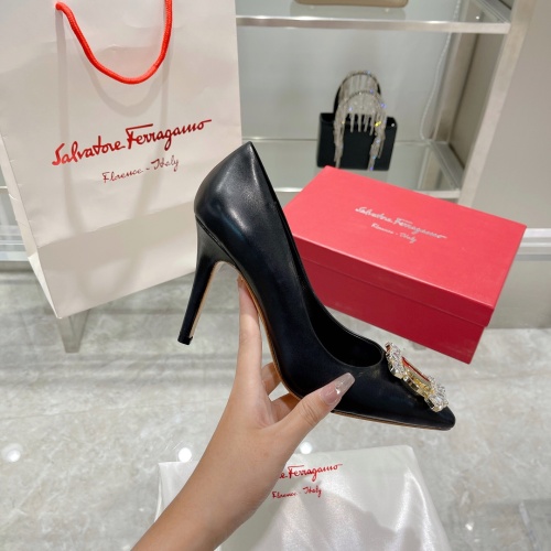Cheap Salvatore Ferragamo High-Heeled Shoes For Women #1158256 Replica Wholesale [$100.00 USD] [ITEM#1158256] on Replica Salvatore Ferragamo High-Heeled Shoes