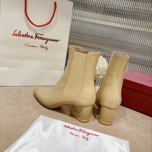 Cheap Salvatore Ferragamo Boots For Women #1158269 Replica Wholesale [$128.00 USD] [ITEM#1158269] on Replica Salvatore Ferragamo Boots