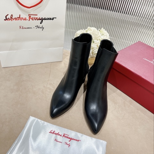 Cheap Salvatore Ferragamo Boots For Women #1158272 Replica Wholesale [$128.00 USD] [ITEM#1158272] on Replica Salvatore Ferragamo Boots