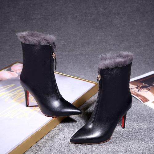 Cheap Christian Louboutin Boots For Women #1158290 Replica Wholesale [$128.00 USD] [ITEM#1158290] on Replica Christian Louboutin Boots