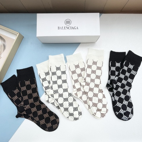 Cheap Balenciaga Socks #1158486 Replica Wholesale [$34.00 USD] [ITEM#1158486] on Replica Balenciaga Socks