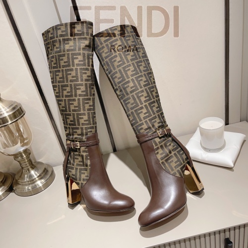 Cheap Fendi Fashion Boots For Women #1159045 Replica Wholesale [$160.00 USD] [ITEM#1159045] on Replica Fendi Fashion Boots