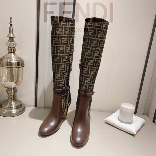 Cheap Fendi Fashion Boots For Women #1159045 Replica Wholesale [$160.00 USD] [ITEM#1159045] on Replica Fendi Fashion Boots