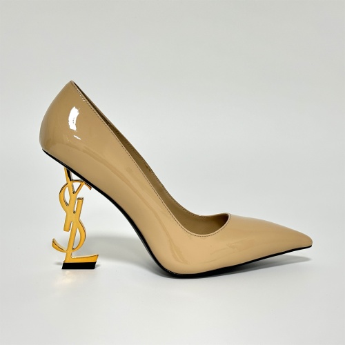 Cheap Yves Saint Laurent YSL High-Heeled Shoes For Women #1159064 Replica Wholesale [$108.00 USD] [ITEM#1159064] on Replica Yves Saint Laurent YSL High-Heeled Shoes
