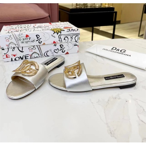 Cheap Dolce &amp; Gabbana D&amp;G Slippers For Women #1159433 Replica Wholesale [$80.00 USD] [ITEM#1159433] on Replica Dolce &amp; Gabbana D&amp;G Slippers