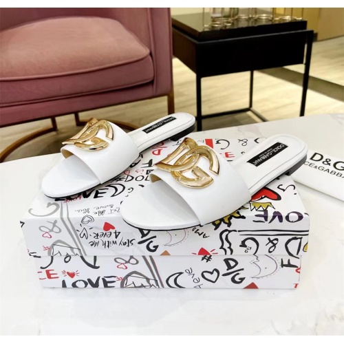 Cheap Dolce &amp; Gabbana D&amp;G Slippers For Women #1159434 Replica Wholesale [$80.00 USD] [ITEM#1159434] on Replica Dolce &amp; Gabbana D&amp;G Slippers