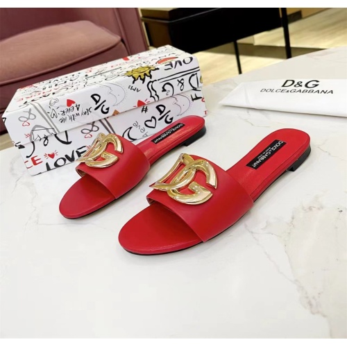 Cheap Dolce &amp; Gabbana D&amp;G Slippers For Women #1159439 Replica Wholesale [$80.00 USD] [ITEM#1159439] on Replica Dolce &amp; Gabbana D&amp;G Slippers