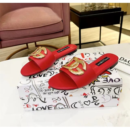 Cheap Dolce &amp; Gabbana D&amp;G Slippers For Women #1159439 Replica Wholesale [$80.00 USD] [ITEM#1159439] on Replica Dolce &amp; Gabbana D&amp;G Slippers