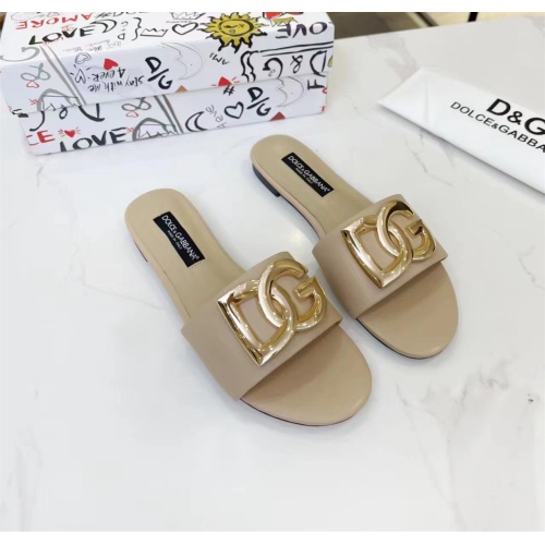 Cheap Dolce &amp; Gabbana D&amp;G Slippers For Women #1159441 Replica Wholesale [$80.00 USD] [ITEM#1159441] on Replica Dolce &amp; Gabbana D&amp;G Slippers
