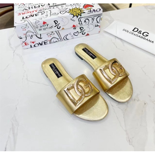 Cheap Dolce &amp; Gabbana D&amp;G Slippers For Women #1159442 Replica Wholesale [$80.00 USD] [ITEM#1159442] on Replica Dolce &amp; Gabbana D&amp;G Slippers
