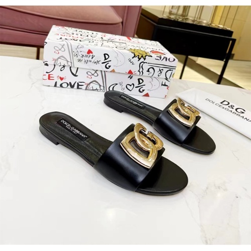 Cheap Dolce &amp; Gabbana D&amp;G Slippers For Women #1159443 Replica Wholesale [$80.00 USD] [ITEM#1159443] on Replica Dolce &amp; Gabbana D&amp;G Slippers