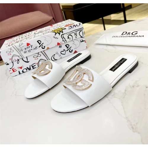 Cheap Dolce &amp; Gabbana D&amp;G Slippers For Women #1159453 Replica Wholesale [$82.00 USD] [ITEM#1159453] on Replica Dolce &amp; Gabbana D&amp;G Slippers