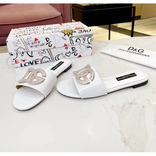 Cheap Dolce &amp; Gabbana D&amp;G Slippers For Women #1159453 Replica Wholesale [$82.00 USD] [ITEM#1159453] on Replica Dolce &amp; Gabbana D&amp;G Slippers