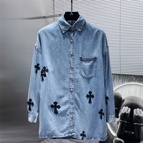 Cheap Chrome Hearts Shirts Long Sleeved For Unisex #1159481 Replica Wholesale [$76.00 USD] [ITEM#1159481] on Replica Chrome Hearts Shirts