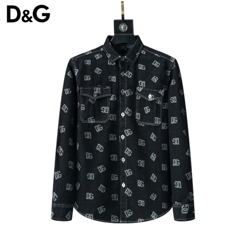 Cheap Dolce &amp; Gabbana D&amp;G Shirts Long Sleeved For Men #1159805 Replica Wholesale [$39.00 USD] [ITEM#1159805] on Replica Dolce &amp; Gabbana D&amp;G Shirts