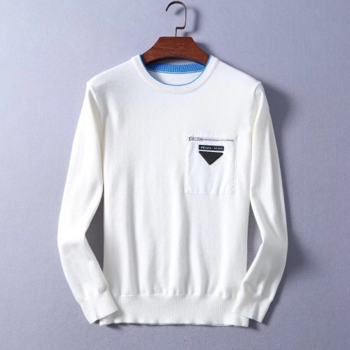 Cheap Prada Sweater Long Sleeved For Men #1159872 Replica Wholesale [$48.00 USD] [ITEM#1159872] on Replica Prada Sweater
