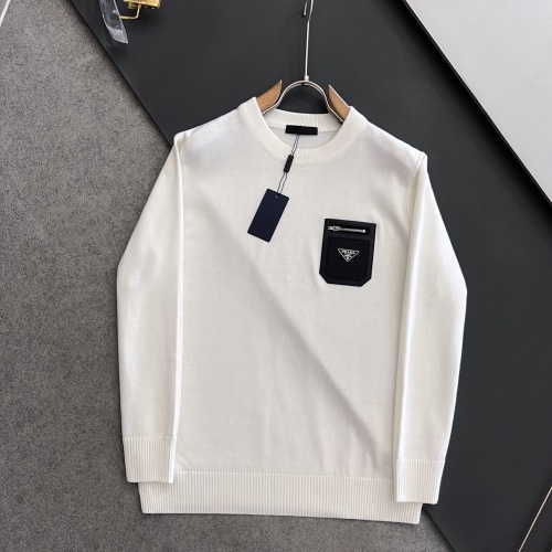 Cheap Prada Sweater Long Sleeved For Men #1160368 Replica Wholesale [$82.00 USD] [ITEM#1160368] on Replica Prada Sweater