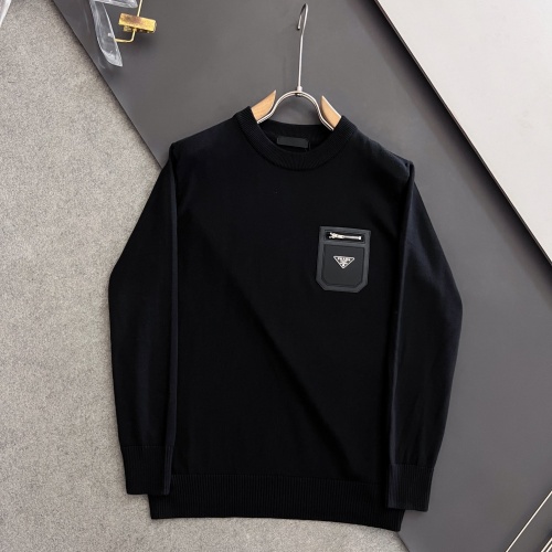 Cheap Prada Sweater Long Sleeved For Men #1160369 Replica Wholesale [$82.00 USD] [ITEM#1160369] on Replica Prada Sweater