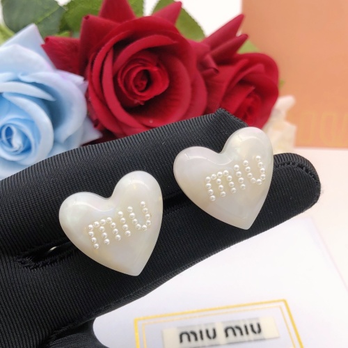 Cheap MIU MIU Earrings For Women #1160754 Replica Wholesale [$29.00 USD] [ITEM#1160754] on Replica MIU MIU Earrings