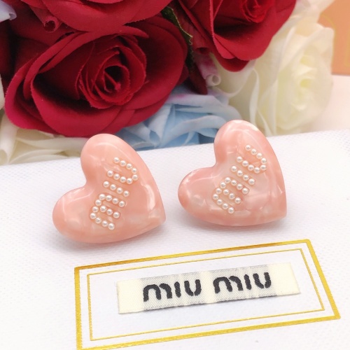 Cheap MIU MIU Earrings For Women #1160755 Replica Wholesale [$29.00 USD] [ITEM#1160755] on Replica MIU MIU Earrings