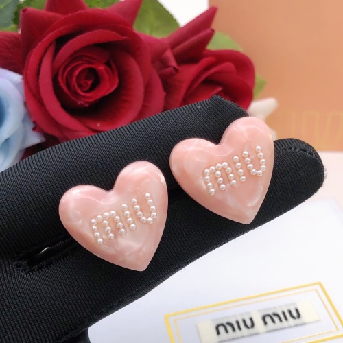 Cheap MIU MIU Earrings For Women #1160755 Replica Wholesale [$29.00 USD] [ITEM#1160755] on Replica MIU MIU Earrings
