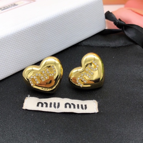 Cheap MIU MIU Earrings For Women #1160775 Replica Wholesale [$27.00 USD] [ITEM#1160775] on Replica MIU MIU Earrings