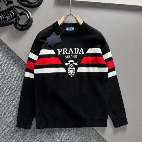Cheap Prada Sweater Long Sleeved For Men #1160797 Replica Wholesale [$96.00 USD] [ITEM#1160797] on Replica Prada Sweater