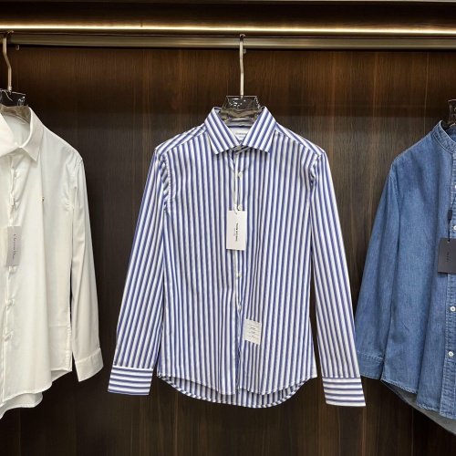 Cheap Thom Browne TB Shirts Long Sleeved For Men #1160896 Replica Wholesale [$88.00 USD] [ITEM#1160896] on Replica Thom Browne TB Shirts