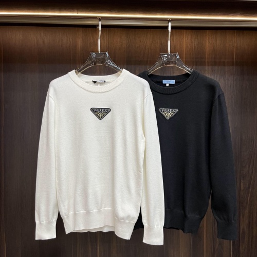 Cheap Prada Sweater Long Sleeved For Men #1161204 Replica Wholesale [$76.00 USD] [ITEM#1161204] on Replica Prada Sweater