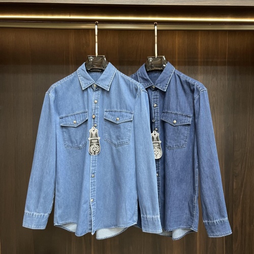 Cheap Chrome Hearts Shirts Long Sleeved For Men #1161828 Replica Wholesale [$88.00 USD] [ITEM#1161828] on Replica Chrome Hearts Shirts