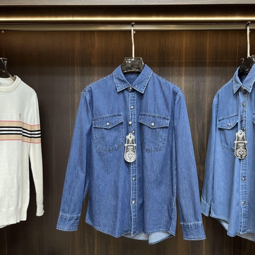 Cheap Chrome Hearts Shirts Long Sleeved For Men #1161829 Replica Wholesale [$88.00 USD] [ITEM#1161829] on Replica Chrome Hearts Shirts