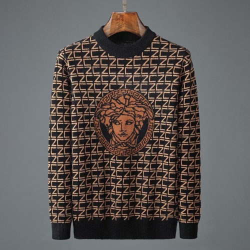Cheap Versace Sweaters Long Sleeved For Men #1161903 Replica Wholesale [$42.00 USD] [ITEM#1161903] on Replica Versace Sweaters