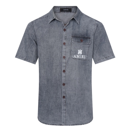 Cheap Amiri Shirts Short Sleeved For Unisex #1162466 Replica Wholesale [$42.00 USD] [ITEM#1162466] on Replica Amiri Shirts