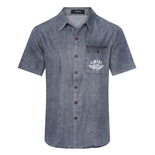 Cheap Amiri Shirts Short Sleeved For Unisex #1162468 Replica Wholesale [$42.00 USD] [ITEM#1162468] on Replica Amiri Shirts