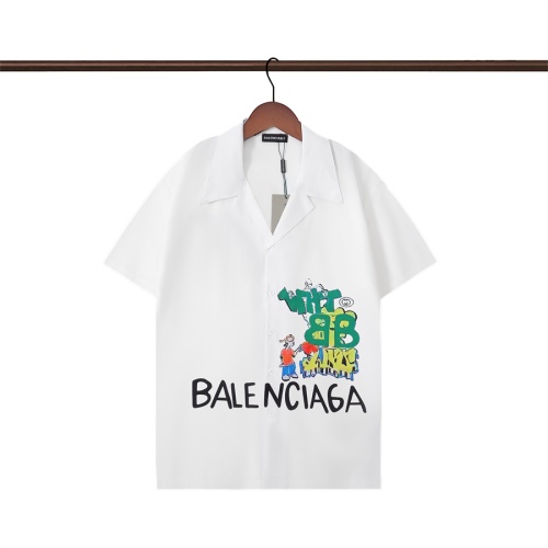 Cheap Balenciaga Shirts Short Sleeved For Men #1162535 Replica Wholesale [$36.00 USD] [ITEM#1162535] on Replica Balenciaga Shirts