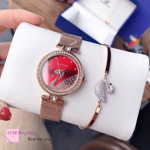 Cheap SWAROVSKI Watches For Women #1162841 Replica Wholesale [$34.00 USD] [ITEM#1162841] on Replica SWAROVSKI Watches