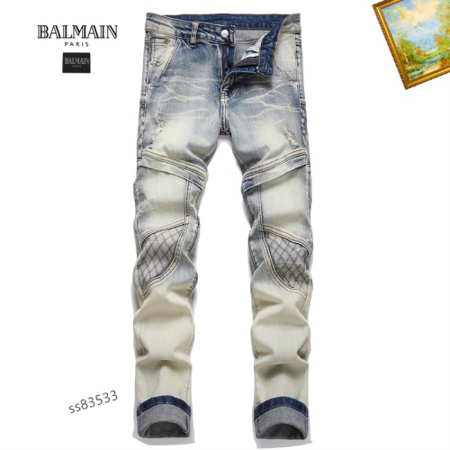 Cheap Balmain Jeans For Men #1163028 Replica Wholesale [$48.00 USD] [ITEM#1163028] on Replica Balmain Jeans